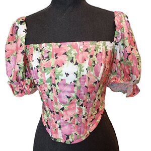More To Come Loraine Corset Top Perfect for Spring/ Summer very Feminine SZ XS